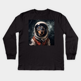 Astro Dog - Manchester Terrier Kids Long Sleeve T-Shirt